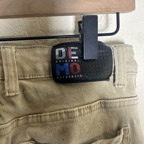 Demolition Cargo Punk Khaki Moto Pant Slim Front Pockets Tech Men 28x29 Y2K - Picture 6 of 16